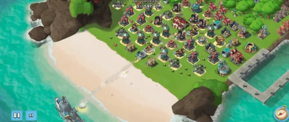 如何在蓝光手游大师中调整海岛奇兵游戏至全屏放大模式